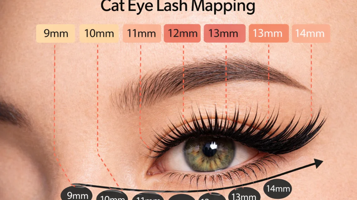 cat eye lash map