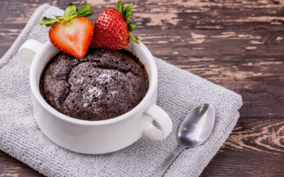 lava cake in a mug