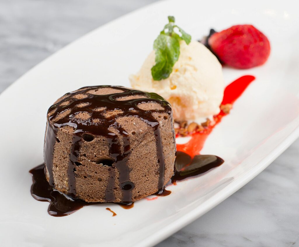 lava cake in a mug